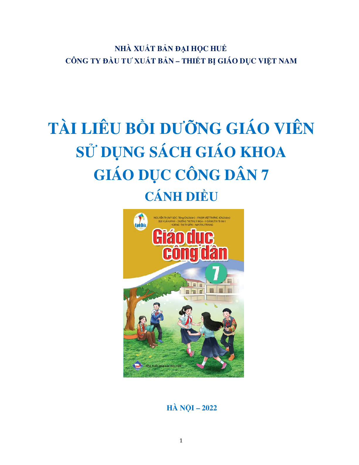 Download BDGV Giáo dục công dân 7 - Cánh Diều