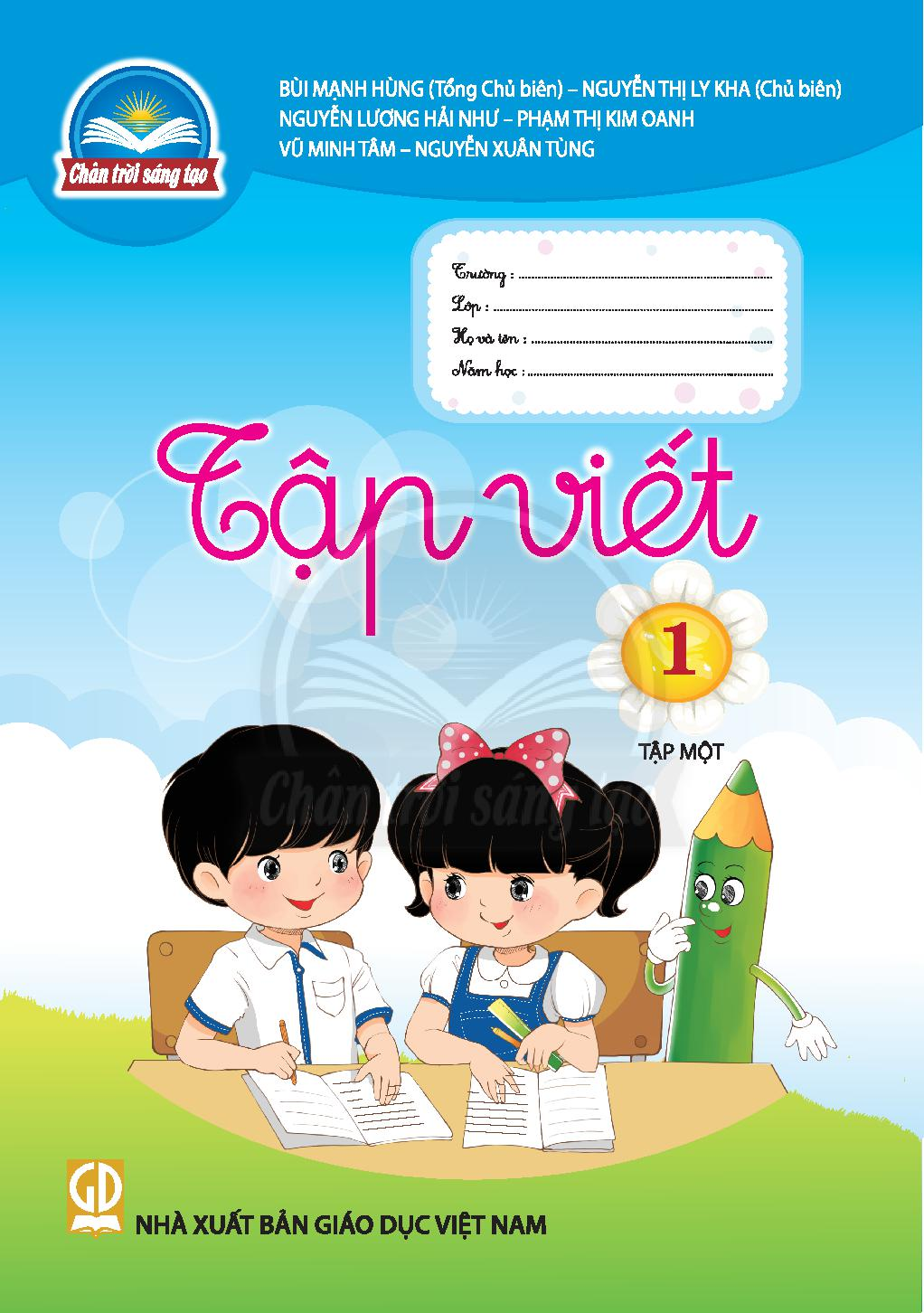 Download Vở tập viết 1 Tập 1 - Trân trời sáng tạo