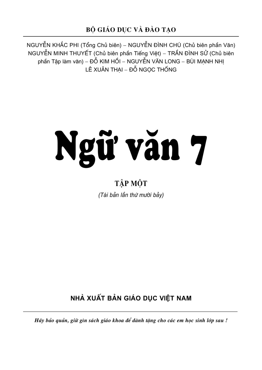 Download Ngữ Văn 7 Tập 1